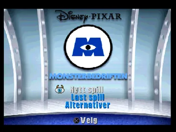 Disney-Pixar Monsterbedriften - Skrekkoya (NO) screen shot title